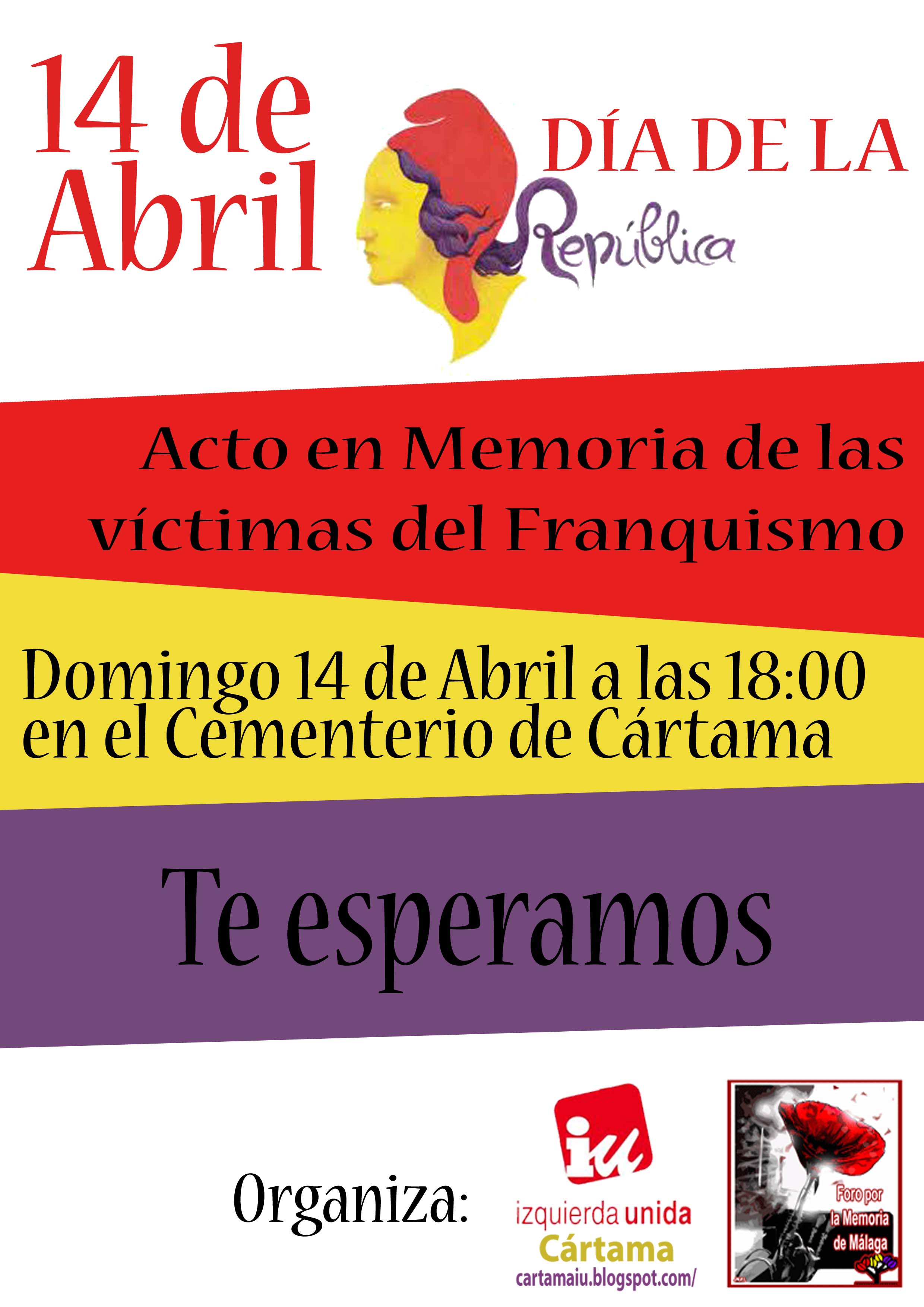 Homenaje a los fusilados en Cartama (Málaga)
